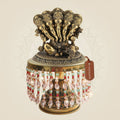8.5' Brass Panchmukhi Ganesh Murti on Chowki – Five Face Structure - Luxeartisanship