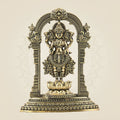 Brass Lakshmi Devi Idol on Lotus – Traditional Arch Design 4.5"