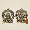 Ganesha Laxmi Brass Idol Pair 5.25" – Singhasan Lightweight Statues