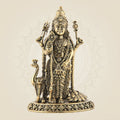 Lord Murugan Brass Idol with Peacock – 5" Handcrafted Standing Kartikeya Statue Decor