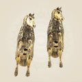 5.5" Standing Horse Pair – Brass Vastu Decor Statues for Energy, Success & Positivity