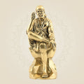 6" Brass Sai Baba Idol – Superfine Handcrafted Murti for Home & Mandir