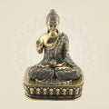 4" Meditating Buddha Brass Idol – Handcrafted Peaceful Statue
