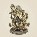 4" Ganesha with Pagdi Brass Idol – Lightweight Handcrafted Murti