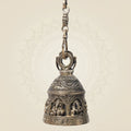 Ganesha Brass Temple Bell with Chain 29" – Hanging Pooja Ghanti for Mandir