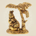 Ladoo Gopal Idol 5" – Krishna Under Tree Pure Brass Murti for Pooja Decor