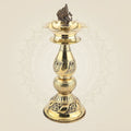 Peacock Brass Diya Lamp – 11" Traditional Handcrafted Pooja Deepak for Decor