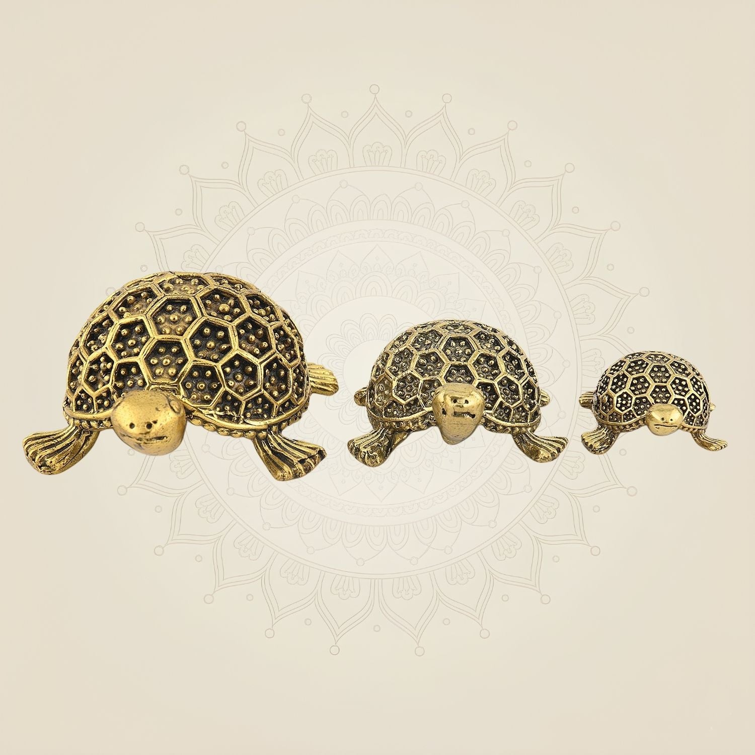 Brass Vastu Tortoise Idol – 1.5" Superfine Lightweight Handcrafted Decor for Good Luck