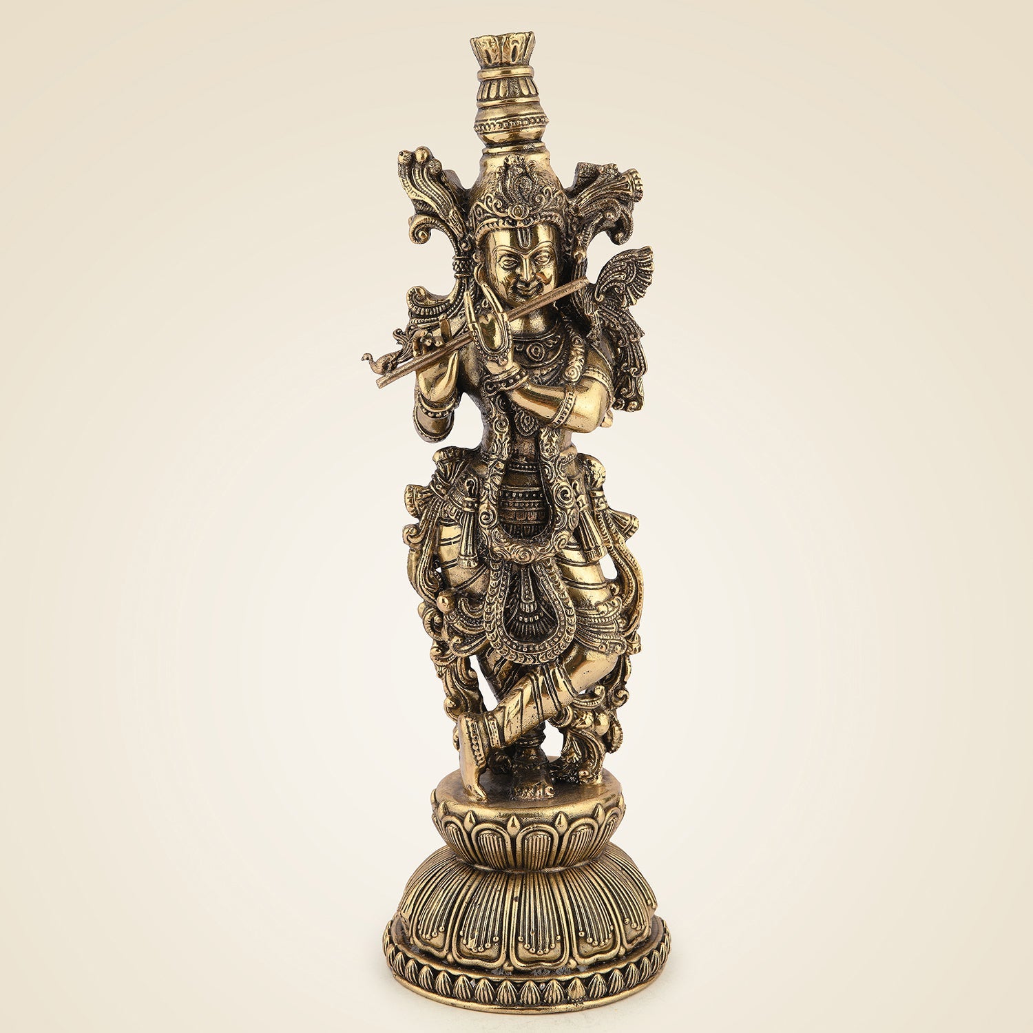 Brass Krishna Statue