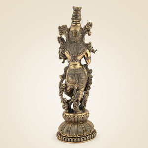 Brass Krishna Statue