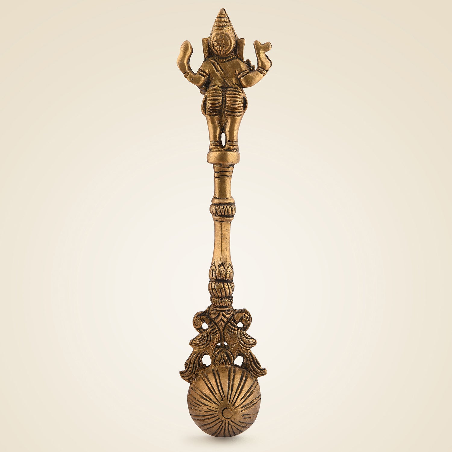 Pure Brass Ganesha Pooja Spoon