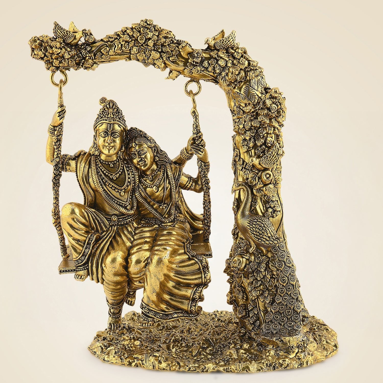 Pure Brass Radha Krishna