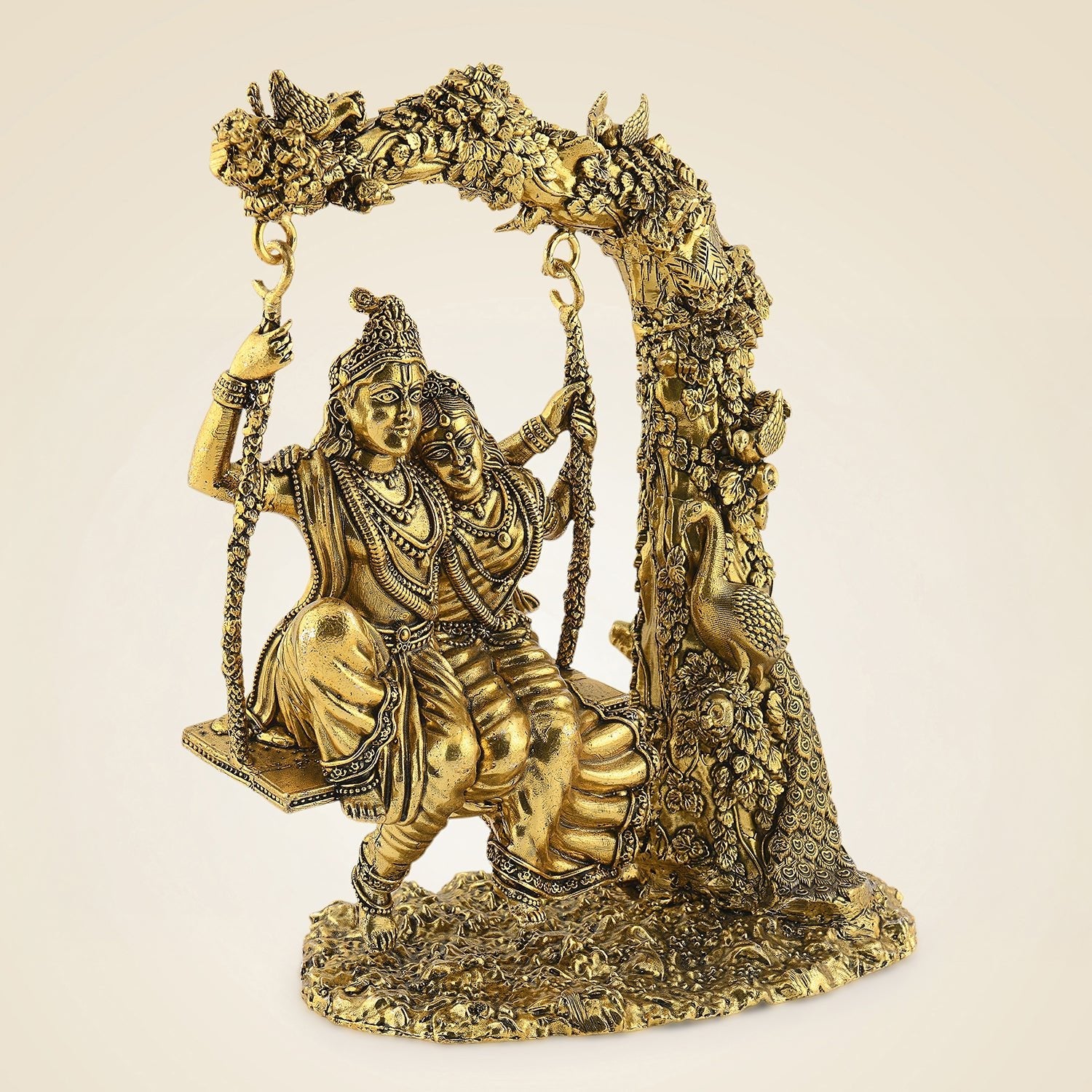 Pure Brass Radha Krishna