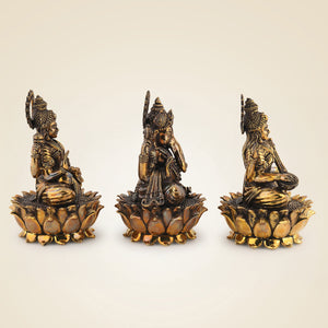 Brass Ganesh Laxmi Saraswati