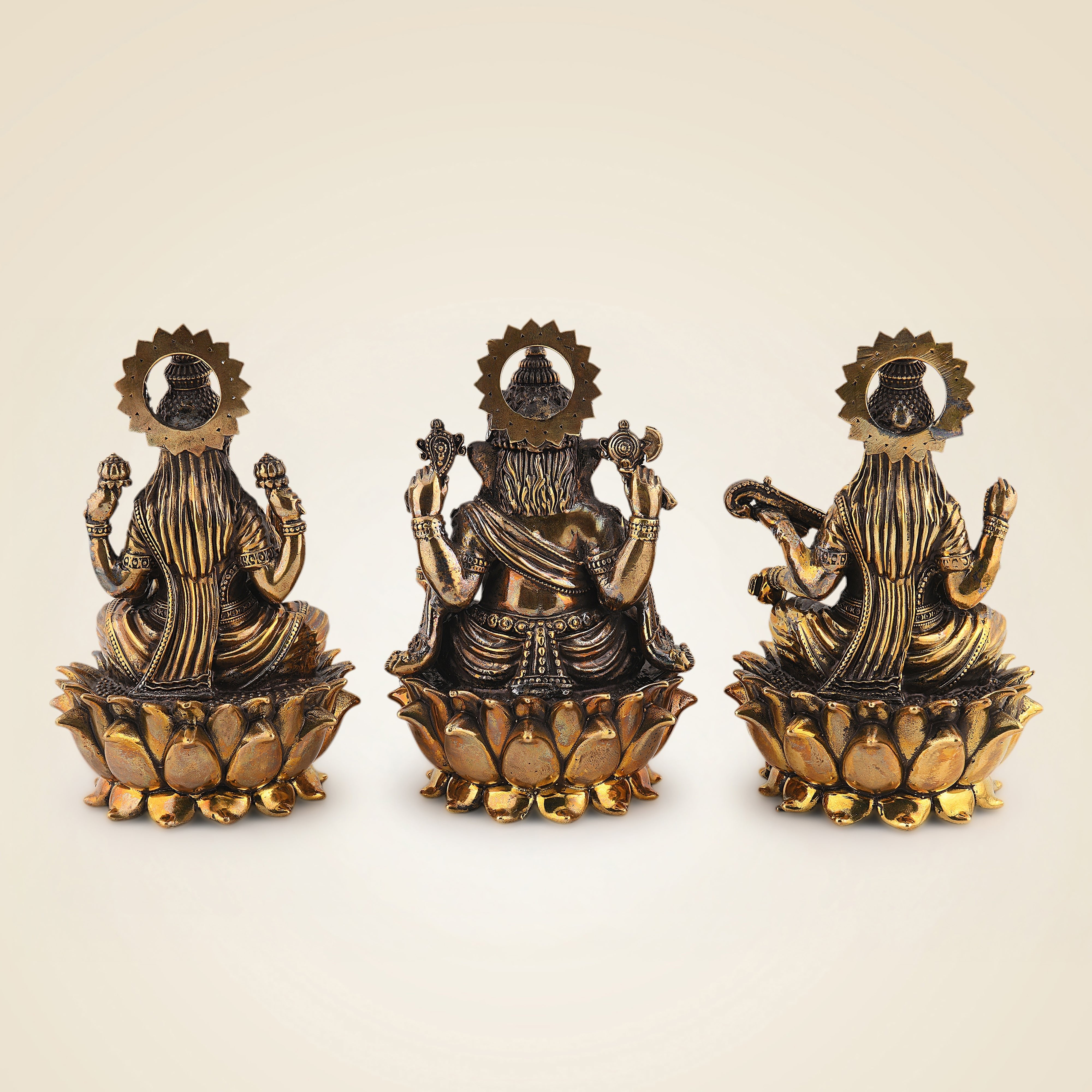 Brass Ganesh Laxmi Saraswati