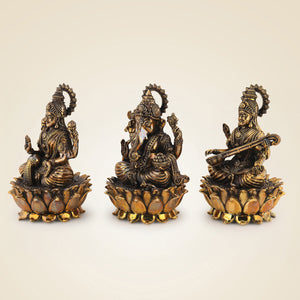 Brass Ganesh Laxmi Saraswati