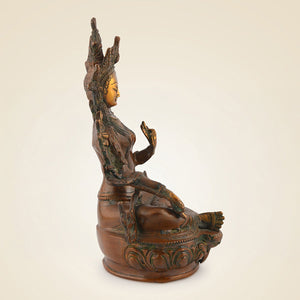 Pure Brass Goddess Tara