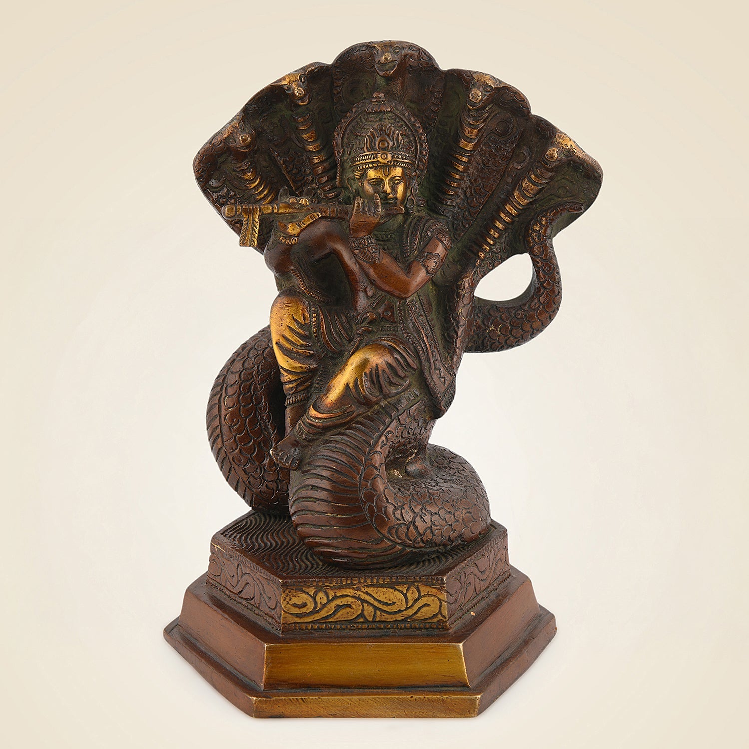 Pure Brass Vishnu