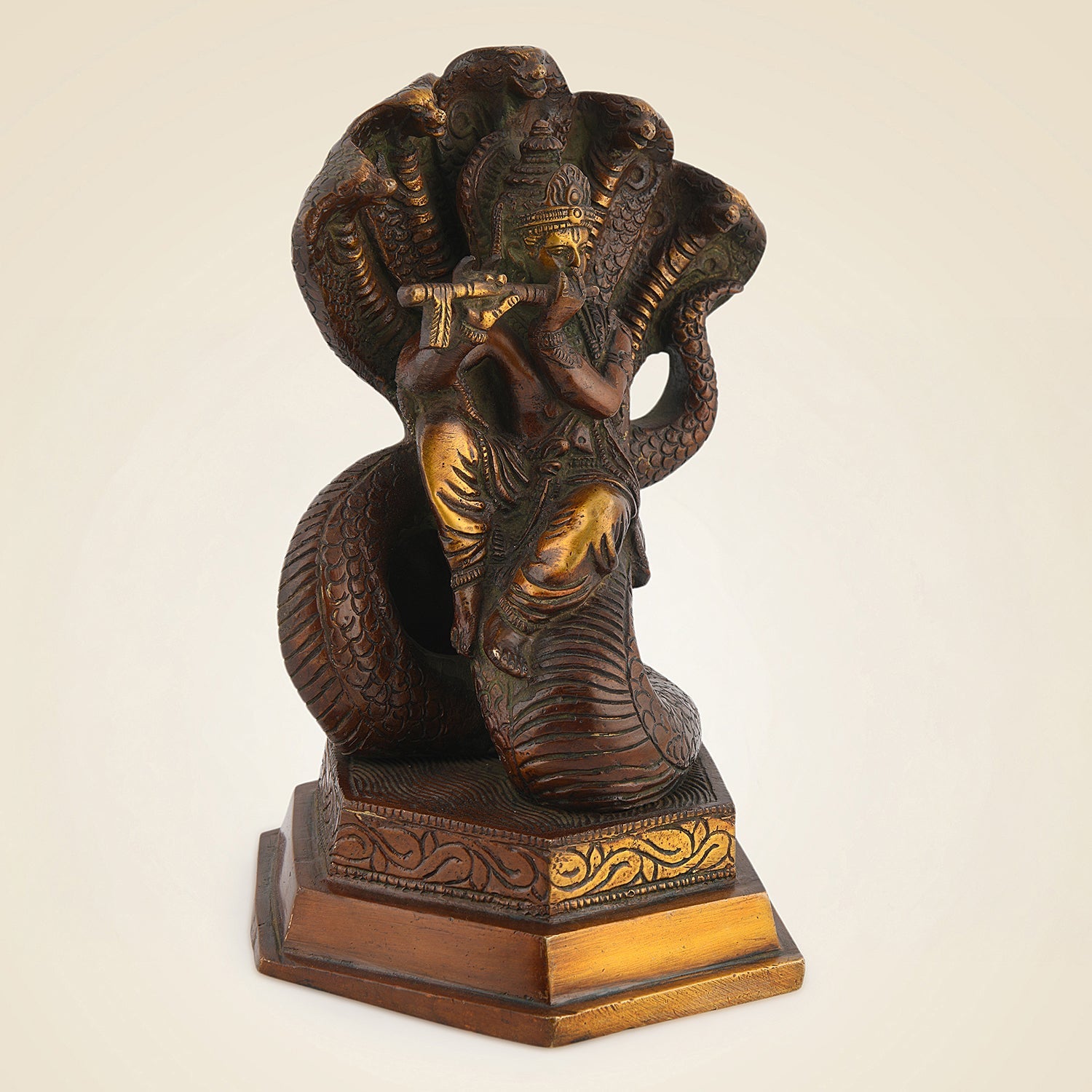 Pure Brass Vishnu
