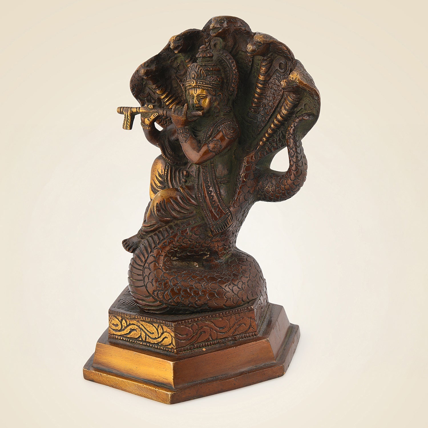 Pure Brass Vishnu