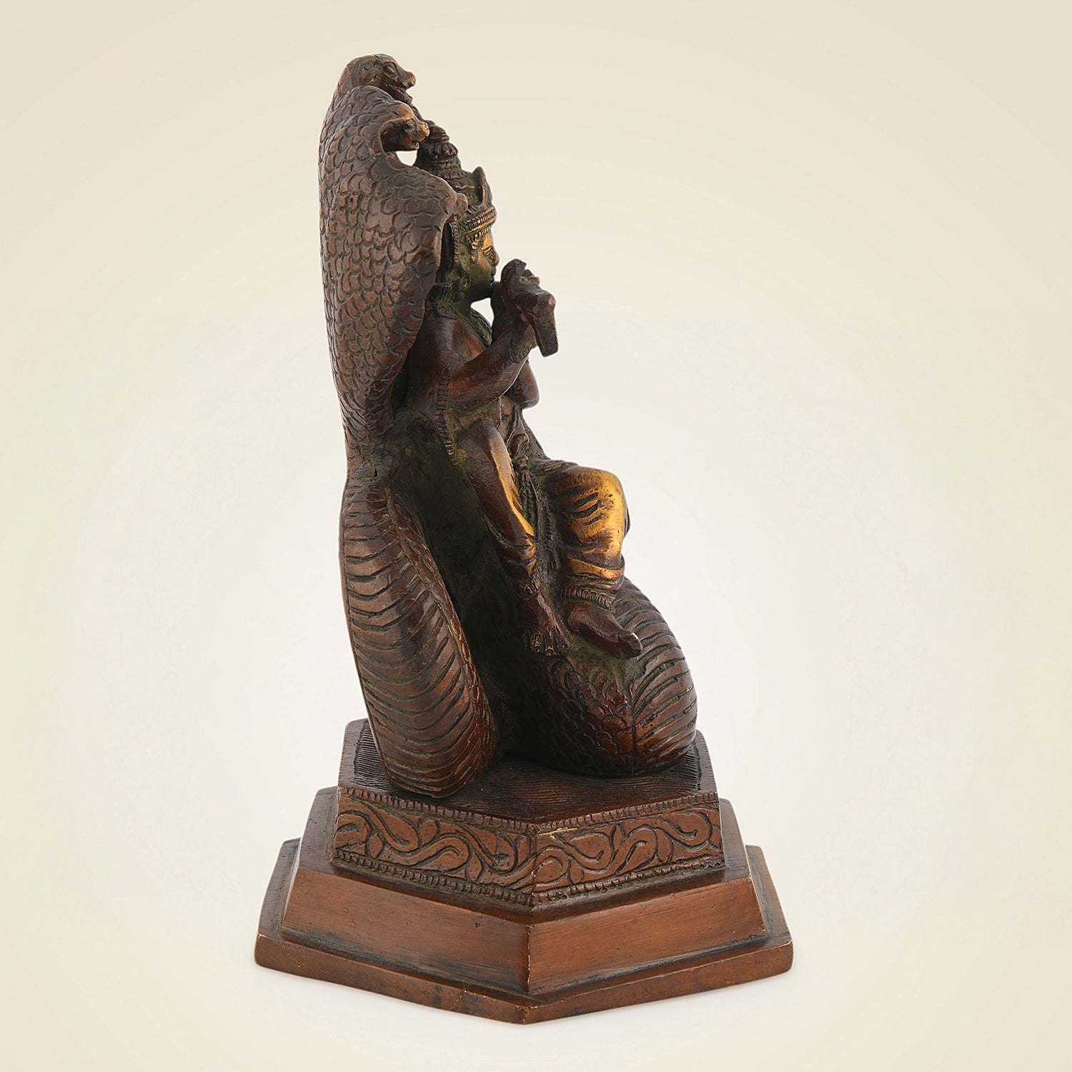 Pure Brass Vishnu