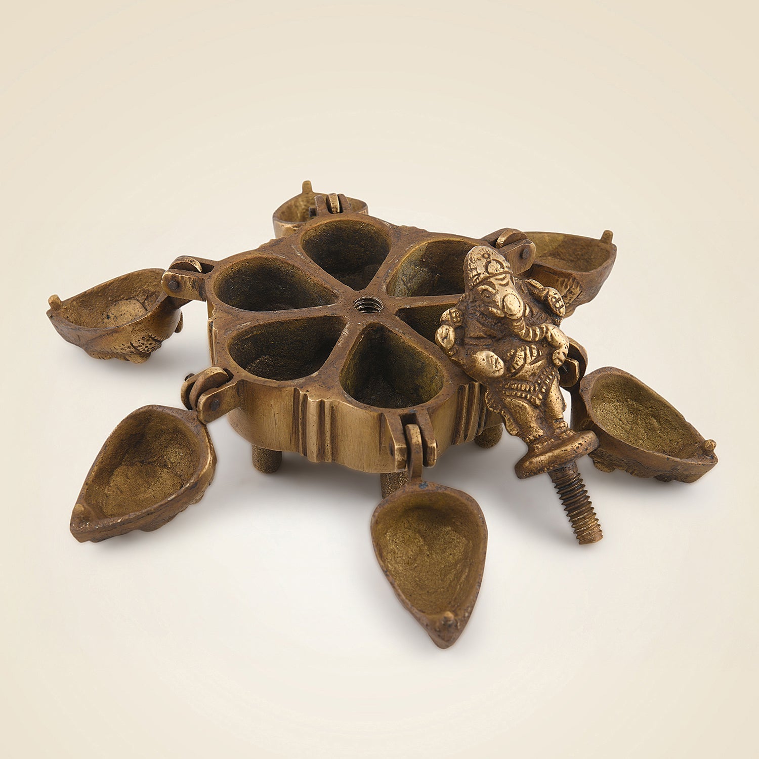 Pure Brass Kumkum Box