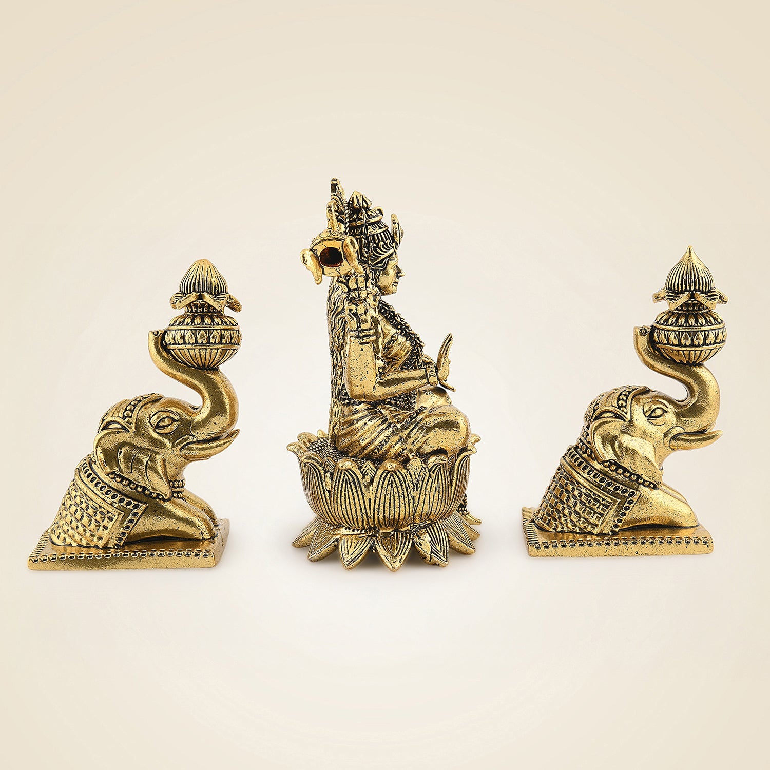 Brass Gajalaxmi