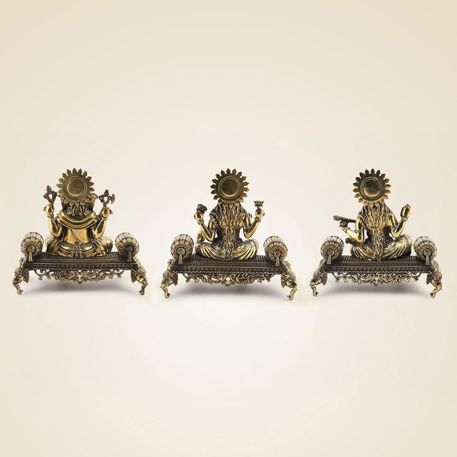 Brass Ganesh Laxmi Saraswati