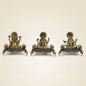 Brass Ganesh Laxmi Saraswati