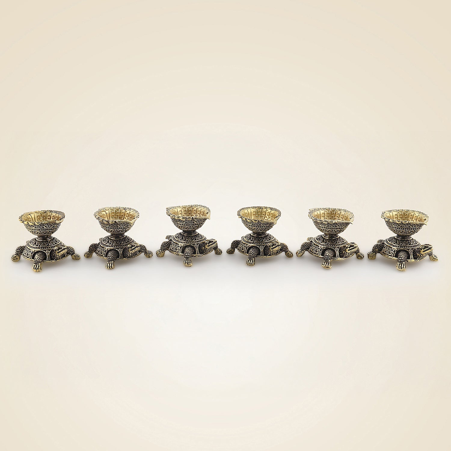 Brass Tortoise Diya