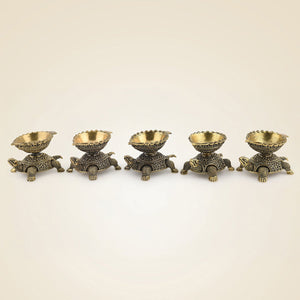 Brass Tortoise Diya