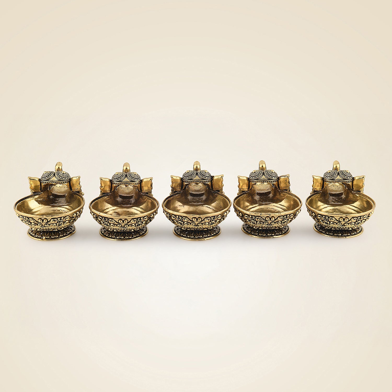 Brass Elephant Diya
