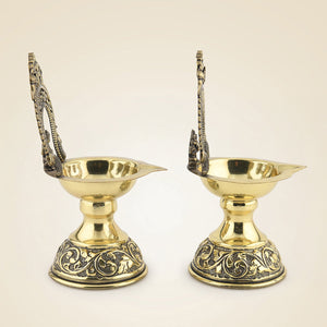 Brass Ganesh Laxmi Diya