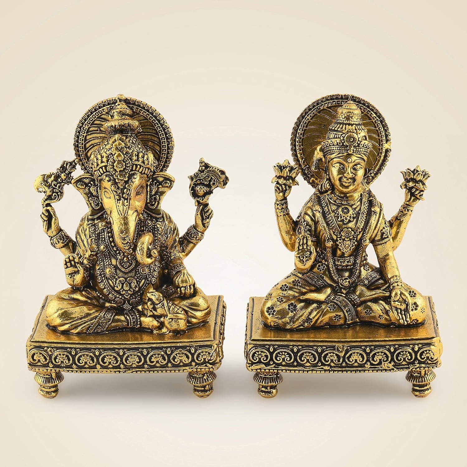 Brass Ganesh Laxmi