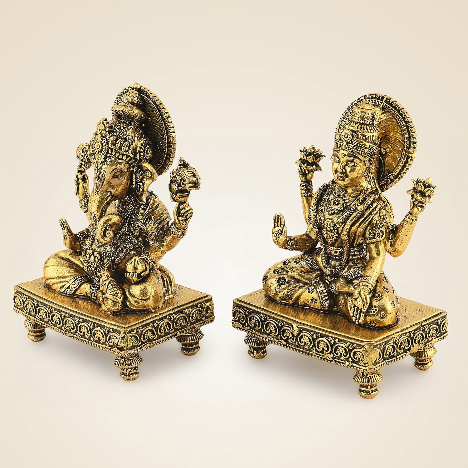 Brass Ganesh Laxmi