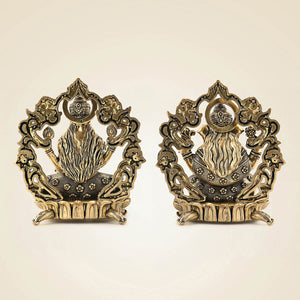 Brass Ganesh Laxmi Idol