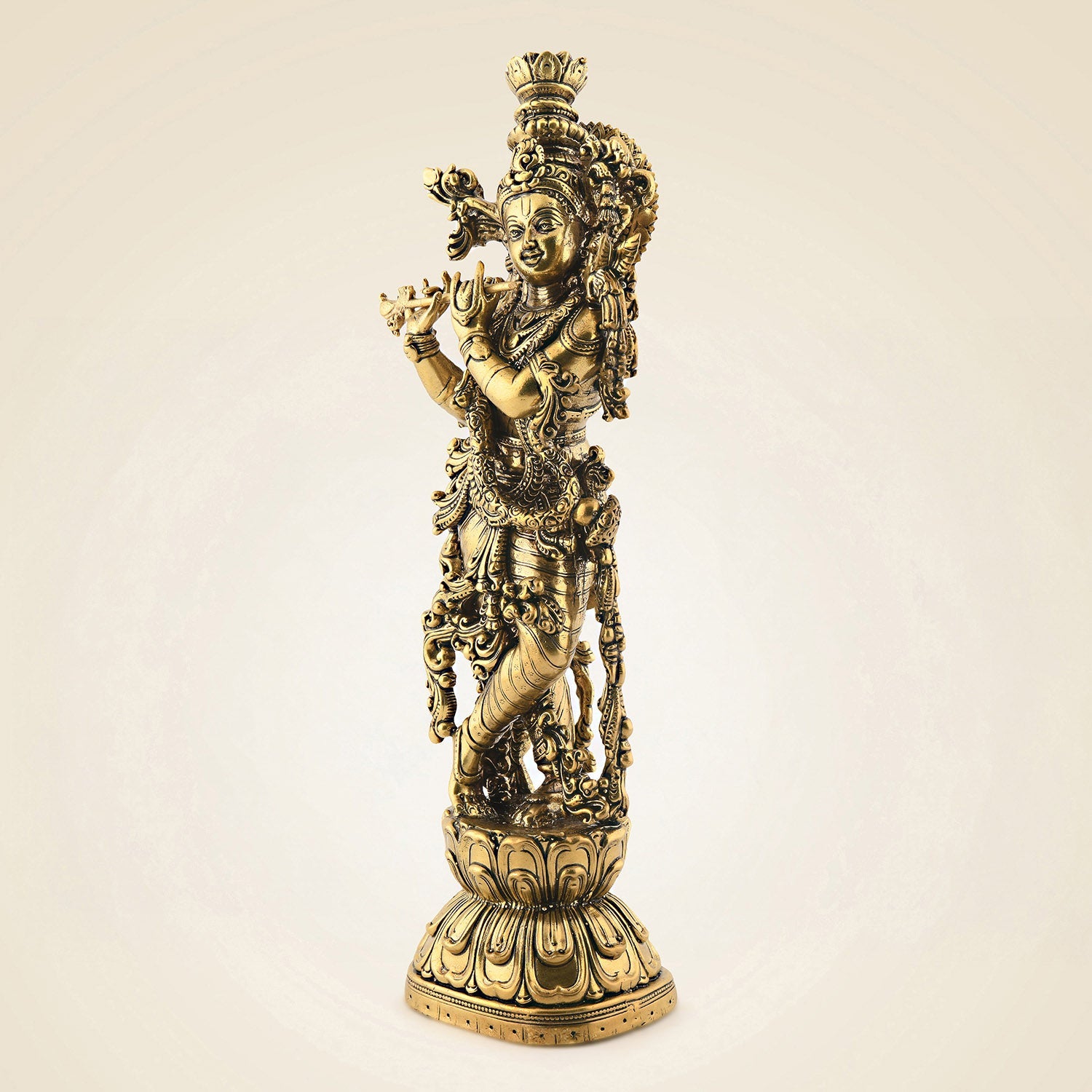 Brass Krishna Idol