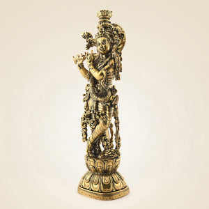 Brass Krishna Idol