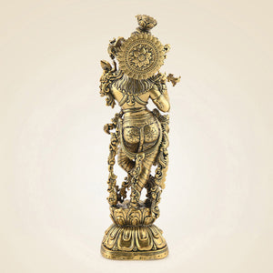 Brass Krishna Idol