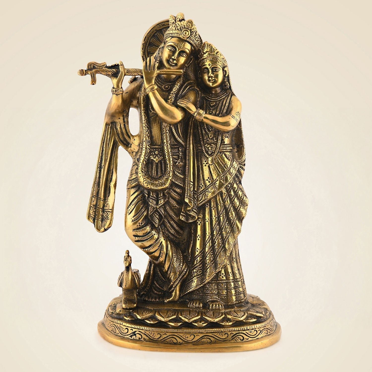 Brass Radha Krishna Murti