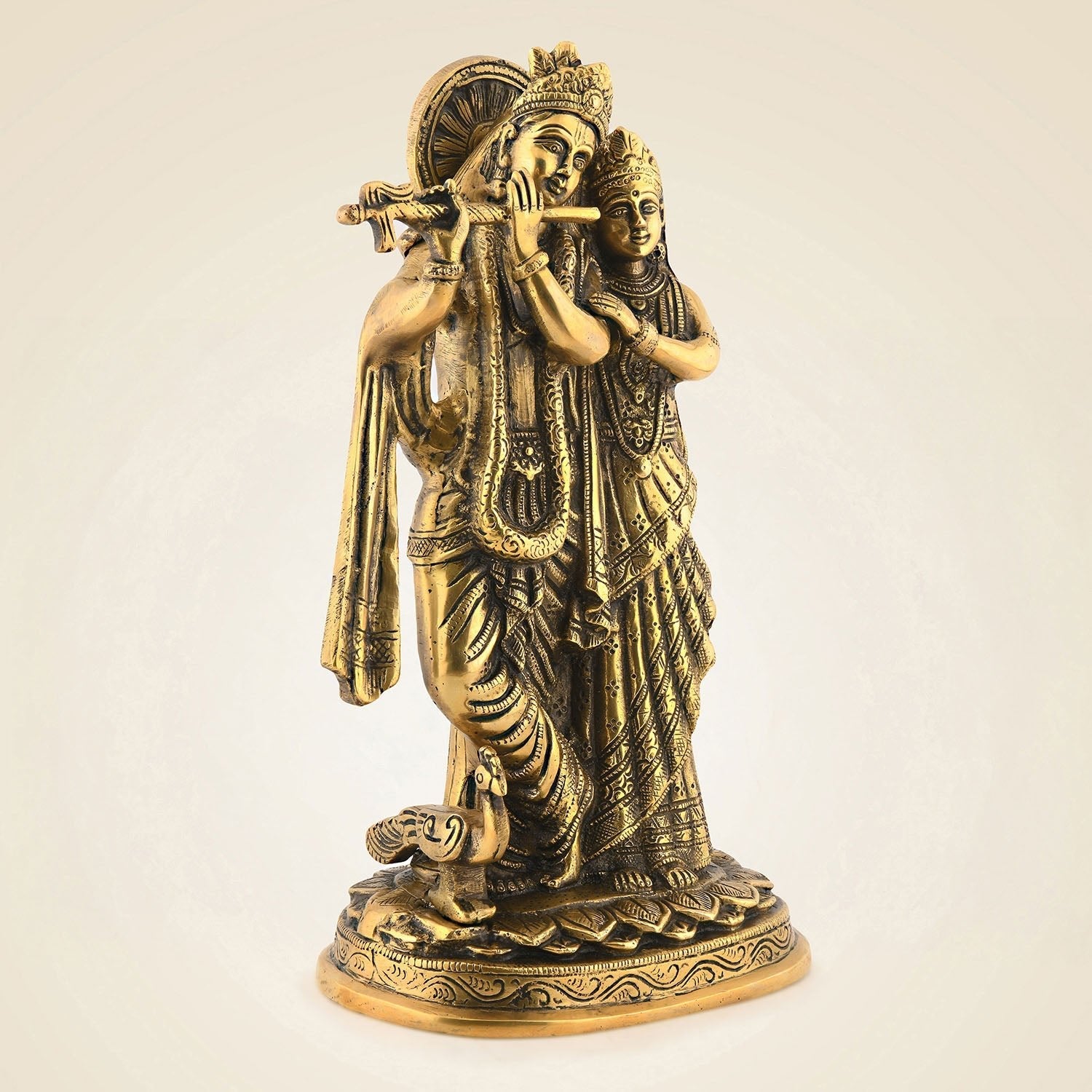 Brass Radha Krishna Murti