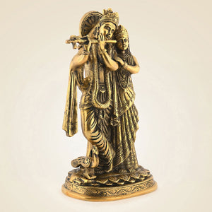 Brass Radha Krishna Murti