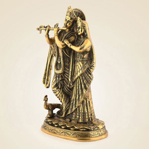 Brass Radha Krishna Murti