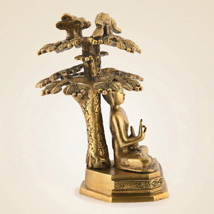 Brass Buddha With Tree