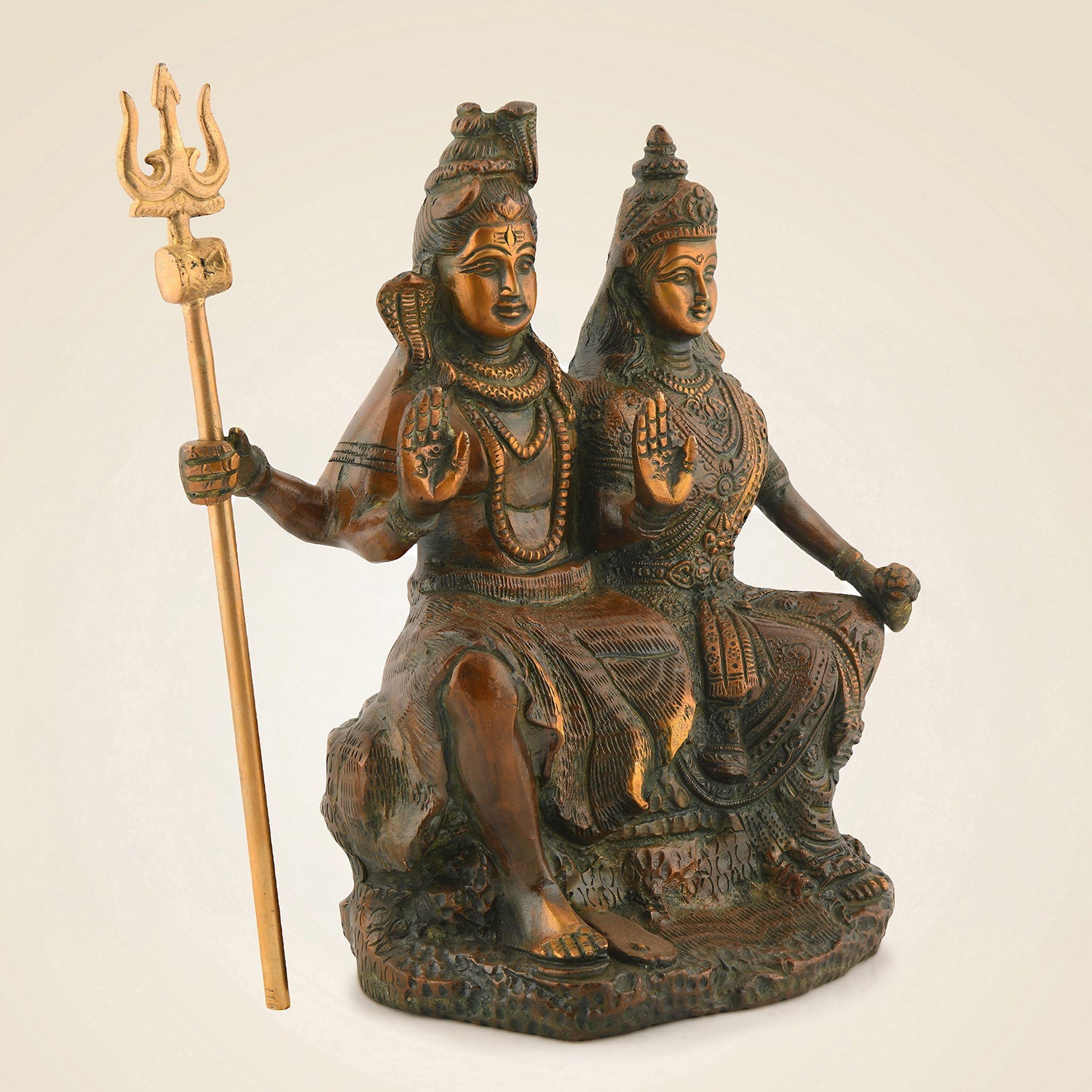 Brass Shiv Parvati