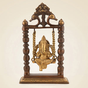 Brass Ganesha On Jhula