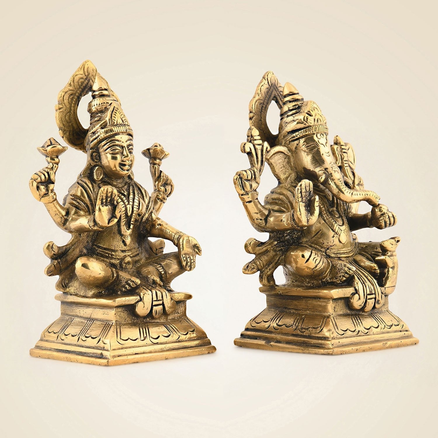 Brass Ganesh Laxmi