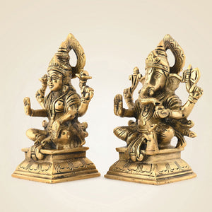 Brass Ganesh Laxmi