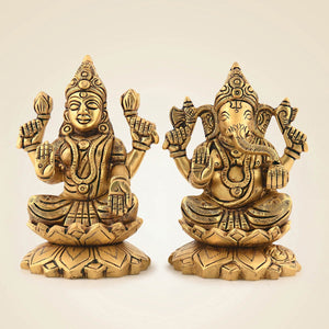 Brass Laxmi Ganesh