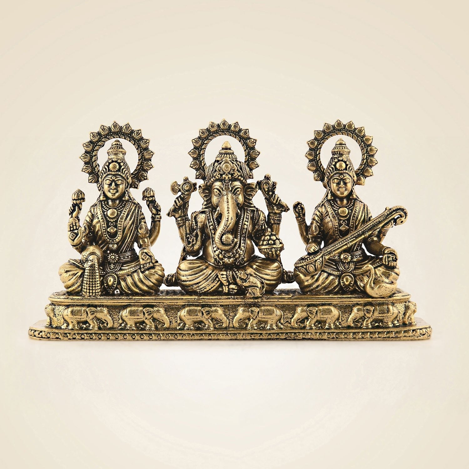 Brass Laxmi Ganesh Saraswati